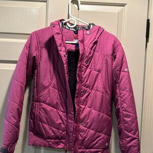 New COLUMBIA omni heat hooded jacket Pink 14/16(e30)